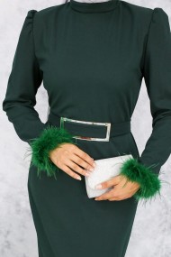 Tesettür Abiye - Zümrüt Yeşili