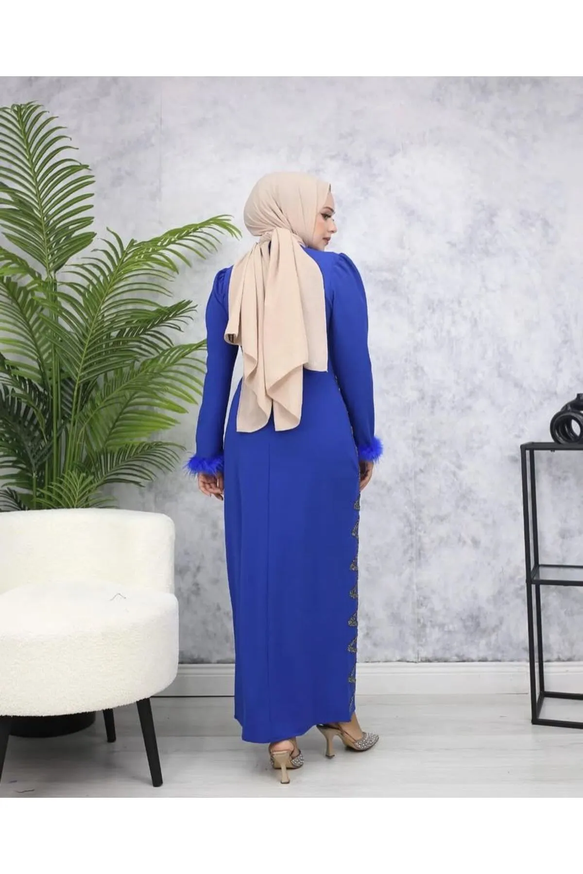 Ebru Tesettür Abiye -  Saks