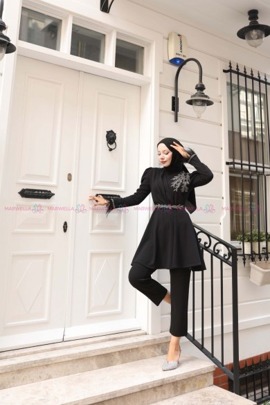 Aydan Tesettür Takım - Siyah