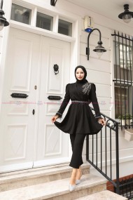 Aydan Tesettür Takım - Siyah