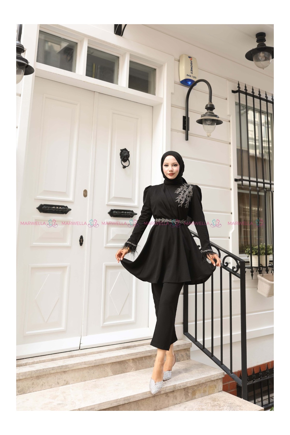 Aydan Tesettür Takım - Siyah