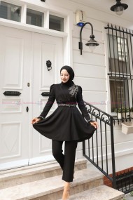 Aydan Tesettür Takım - Siyah