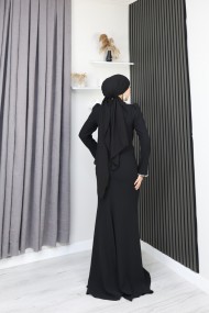 Rojda Tesettür Abiye - Siyah