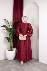 Melis Tesettür Abiye - Zümrüt