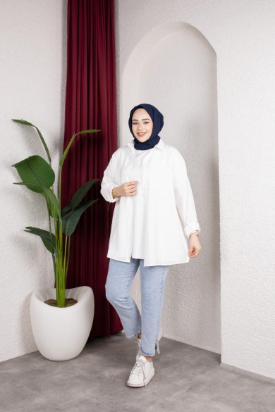 Leyla Kot Pantolon - Mavi