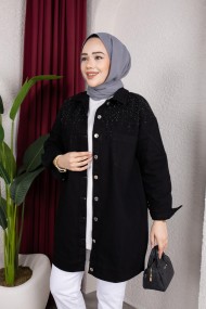 Yazel Denim Ceket - Siyah