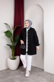 Yazel Denim Ceket - Siyah