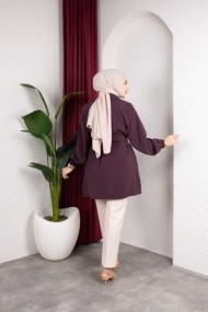 Naz Tesettür Kap - Mürdüm