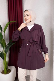 Naz Tesettür Kap - Mürdüm