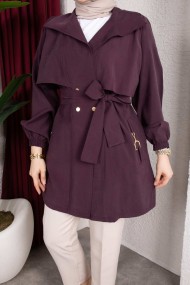 Naz Tesettür Kap - Mürdüm