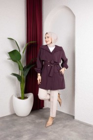 Naz Tesettür Kap - Mürdüm