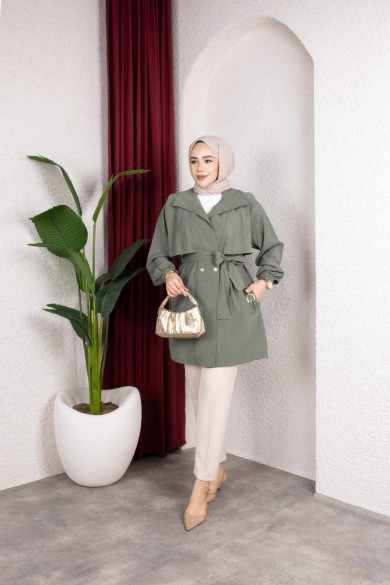 Naz Tesettür Kap - Yeşil