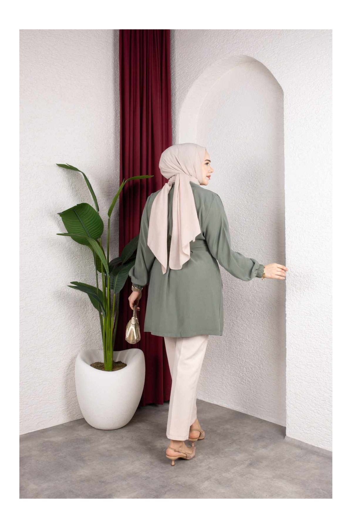 Naz Tesettür Kap - Yeşil