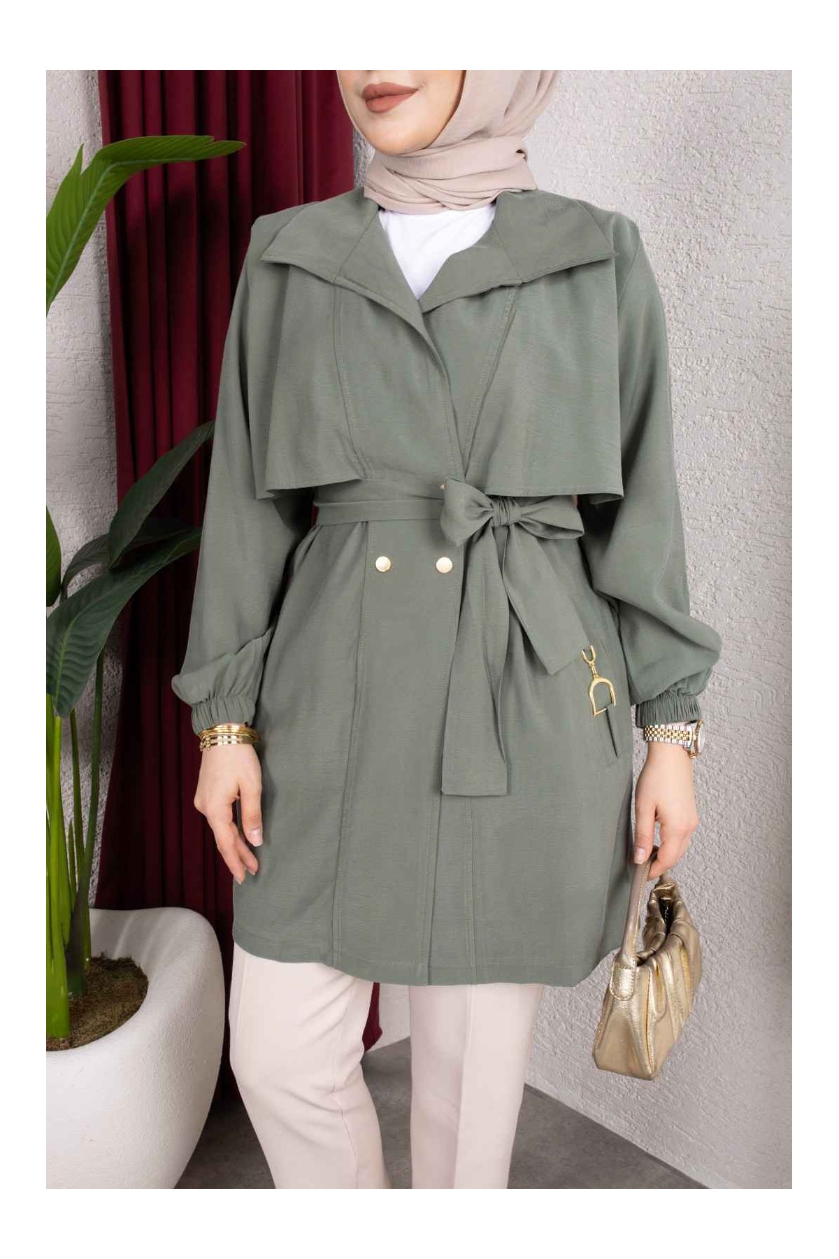 Naz Tesettür Kap - Yeşil