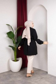 Naz Tesettür Kap - Siyah