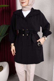 Naz Tesettür Kap - Siyah