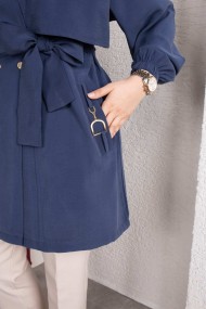 Naz Tesettür Kap - İndigo