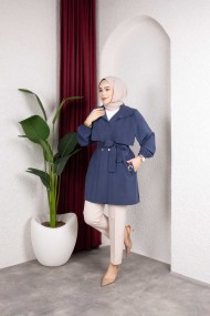 Naz Tesettür Kap - İndigo