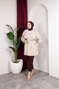 Naz Tesettür Kap - Bej