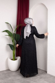 Aleen Tesettür Elbise - Siyah