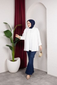 Taş Detaylı Kot Pantolon - Lacivert