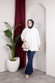 Taş Detaylı Kot Pantolon - Lacivert