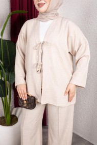 Tanem Tesettür Takım - Bej
