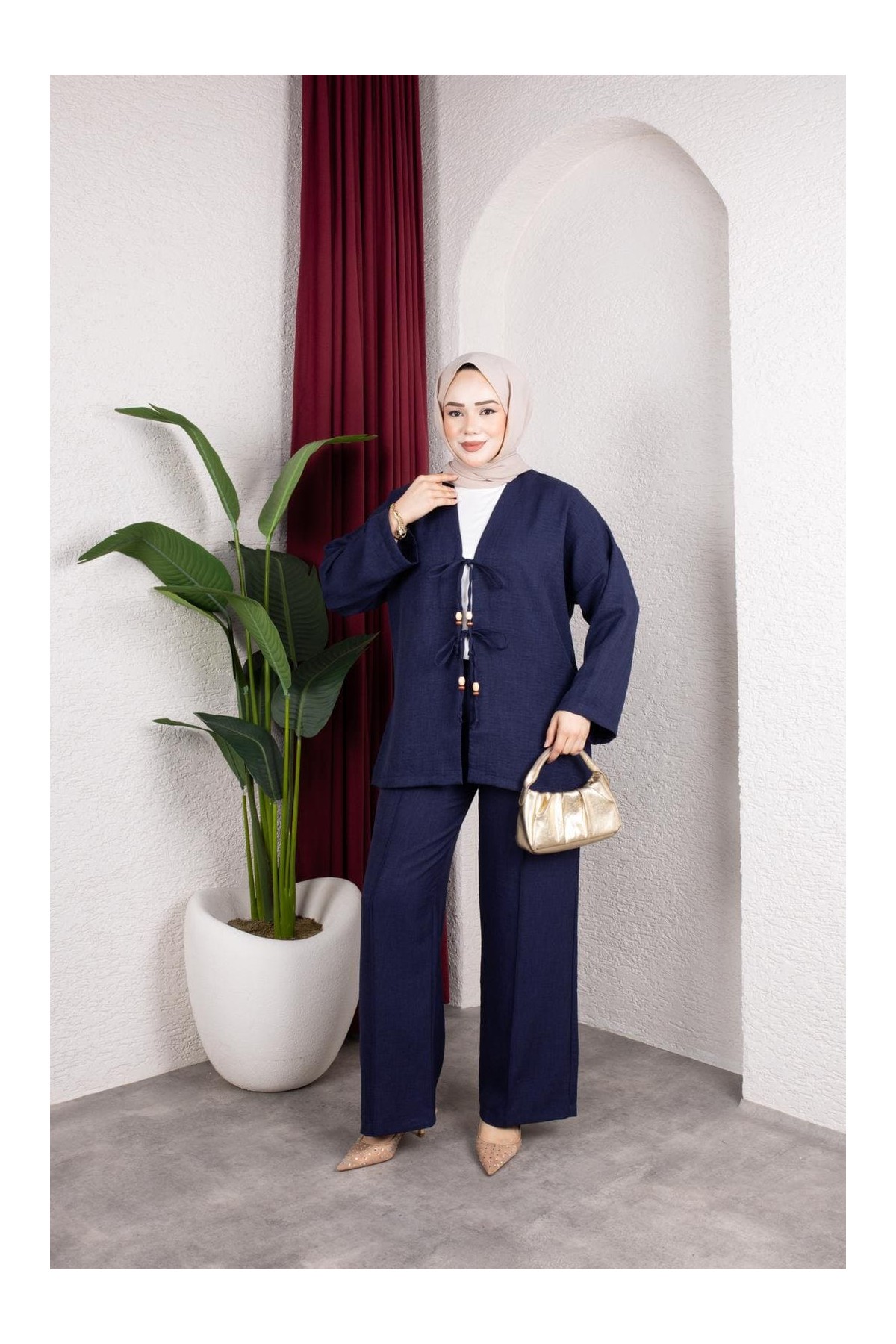 Tanem Tesettür Takım - Lacivert