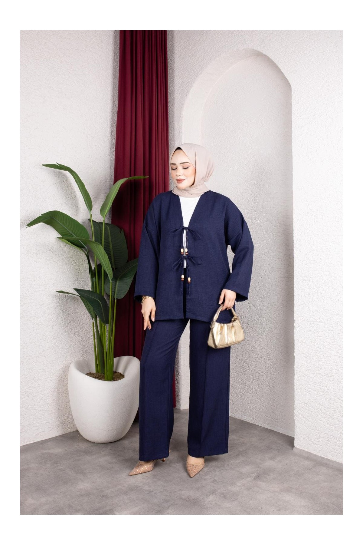 Tanem Tesettür Takım - Lacivert