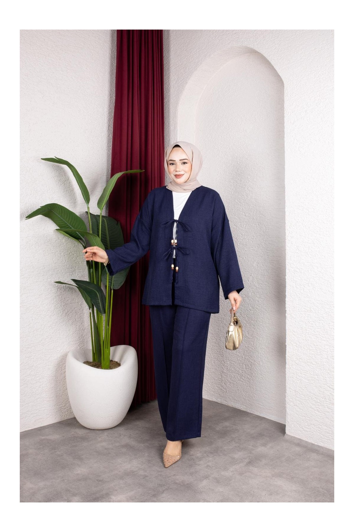 Tanem Tesettür Takım - Lacivert
