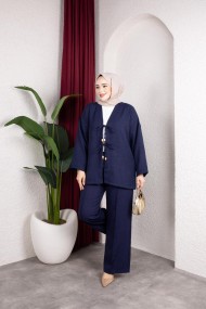Tanem Tesettür Takım - Lacivert