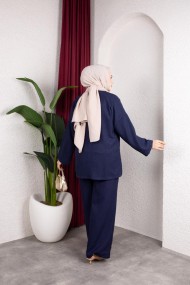 Tanem Tesettür Takım - Lacivert