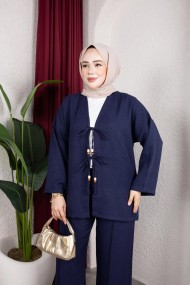 Tanem Tesettür Takım - Lacivert