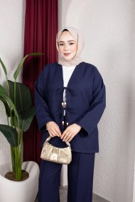 Tanem Tesettür Takım - Lacivert