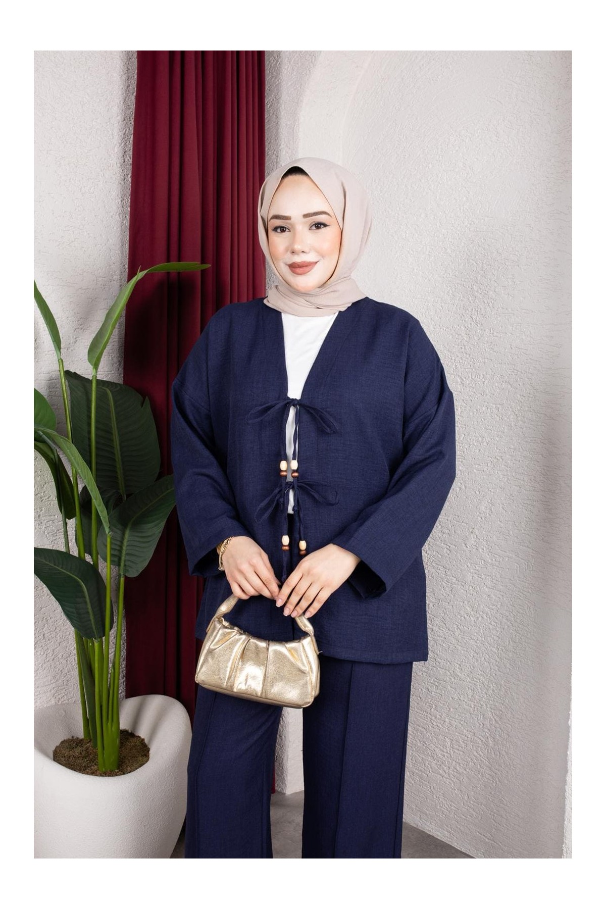 Tanem Tesettür Takım - Lacivert