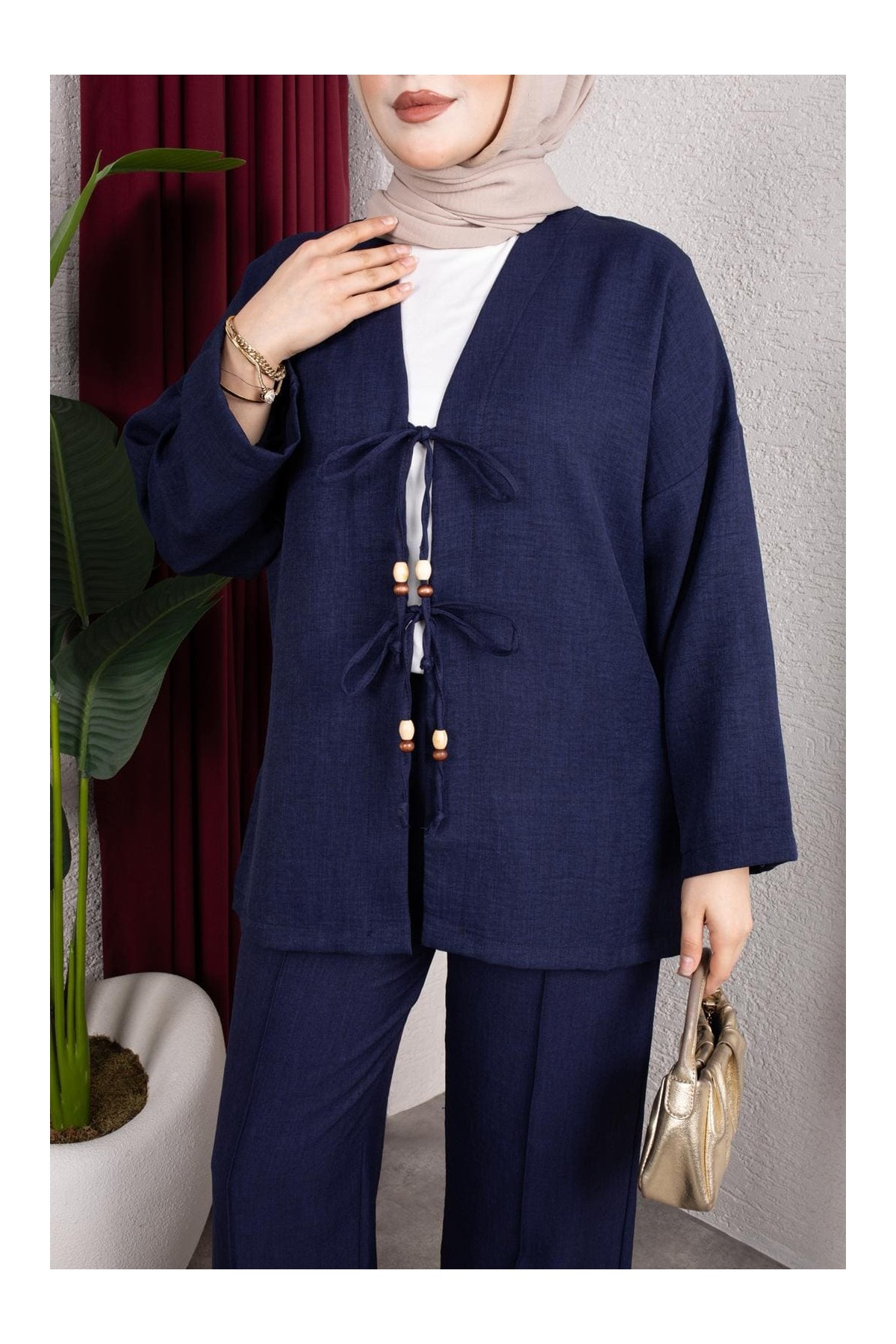 Tanem Tesettür Takım - Lacivert