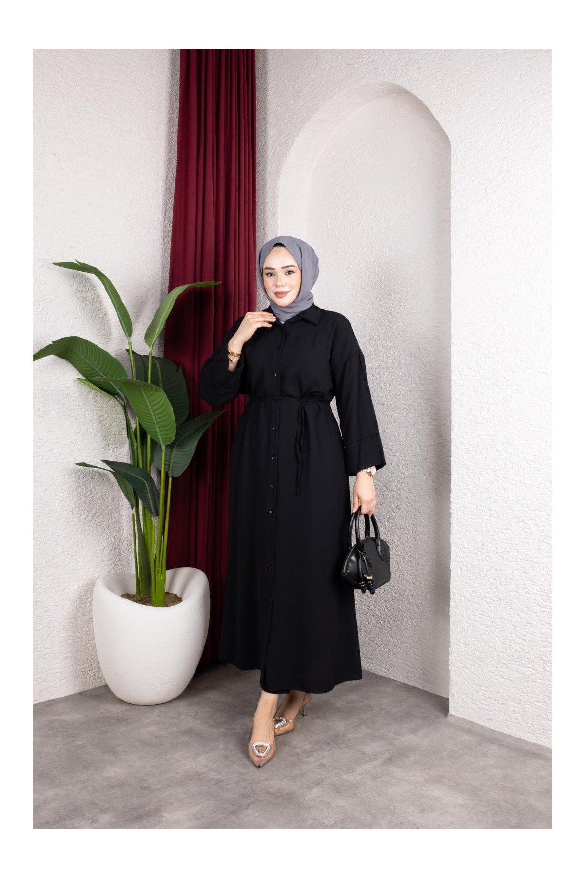 Dilek Tesettür Cap - Siyah