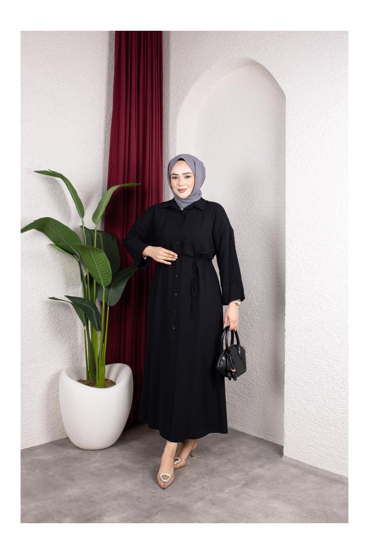 Dilek Tesettür Cap - Siyah