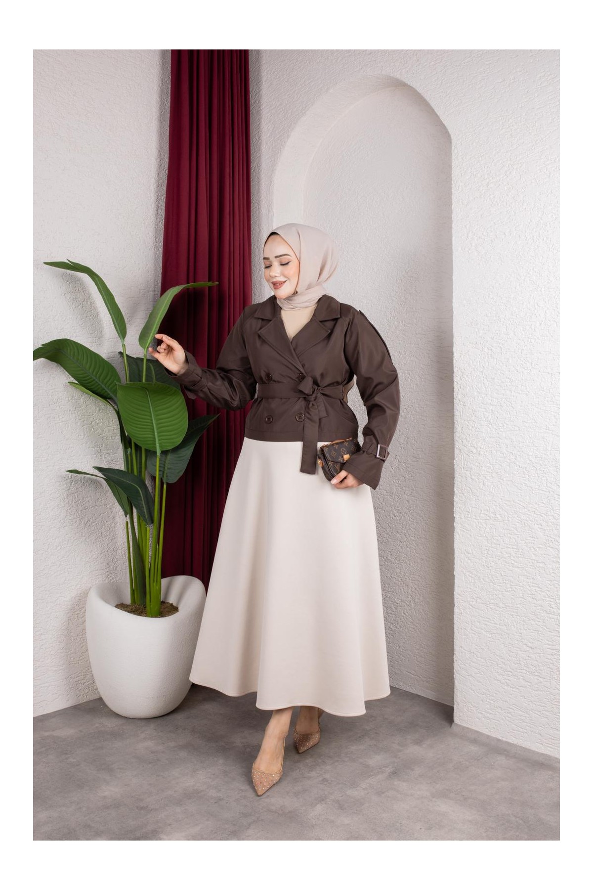 Trençkot - Kahverengi