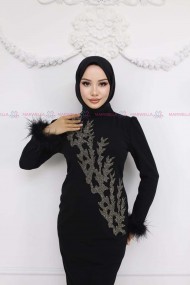 Zerrin Tesettür Abiye - Kırmızı