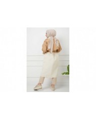 Kanvas Trençkot - Camel