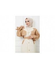 Kanvas Trençkot - Camel