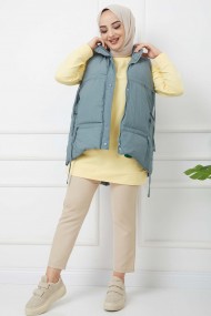 Krinkıl Yelek - Yeşil