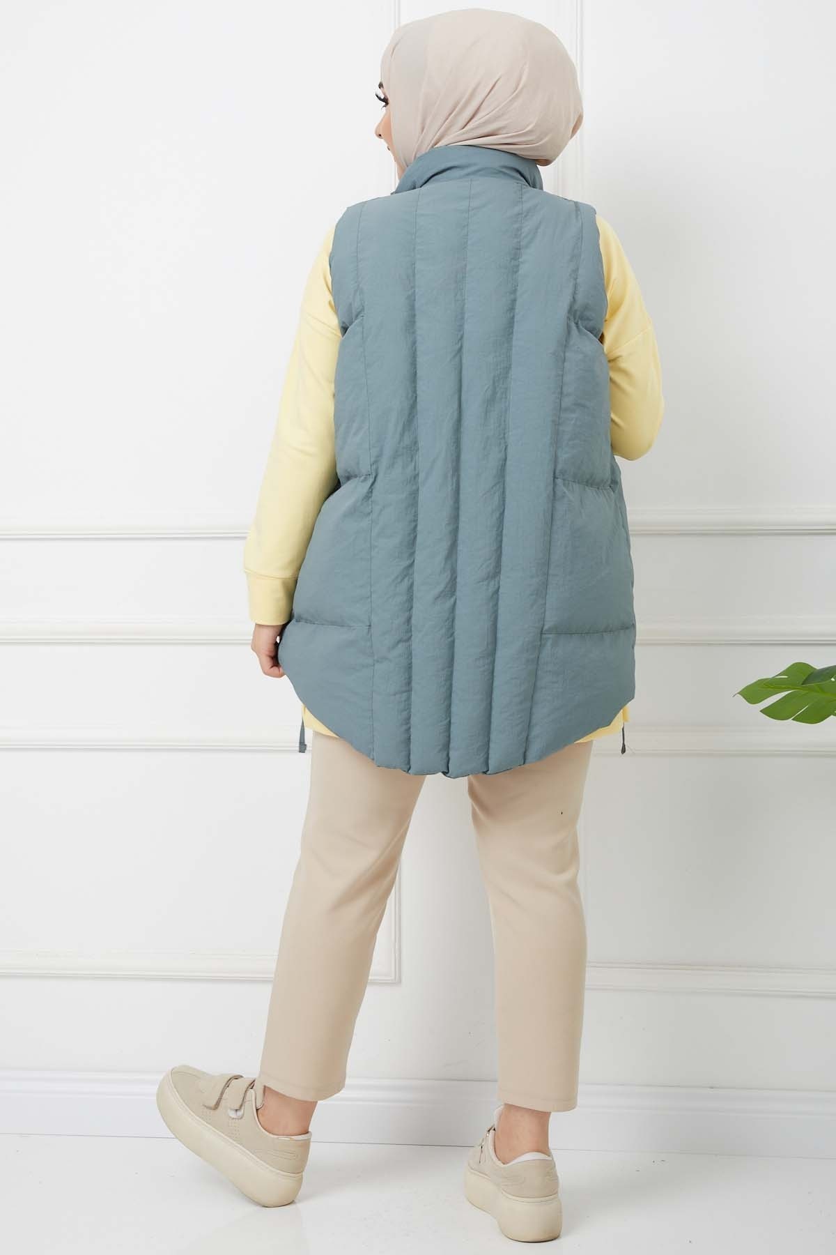 Krinkıl Yelek - Yeşil