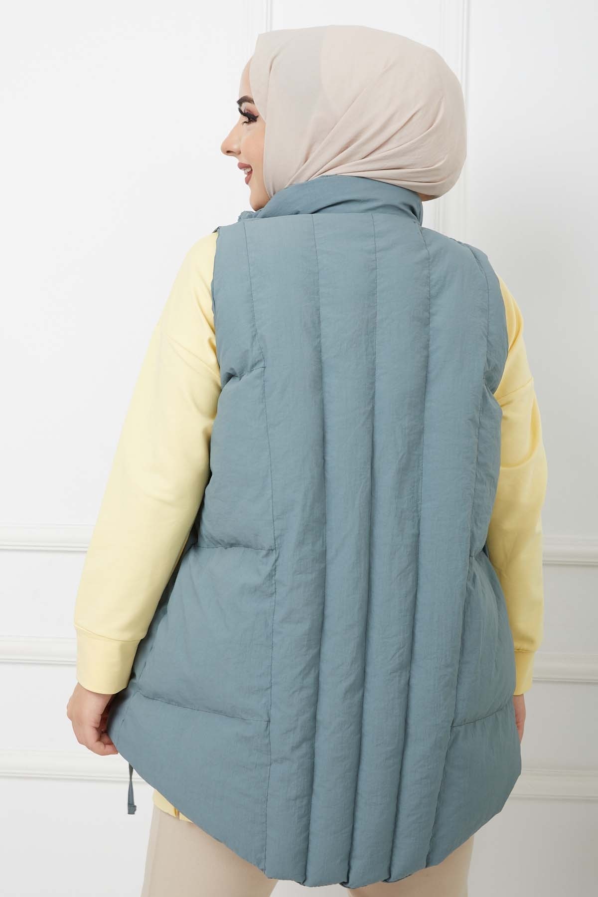 Krinkıl Yelek - Yeşil