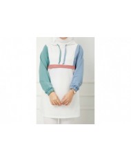 Garnili Şerit Detaylı Takım - Beyaz