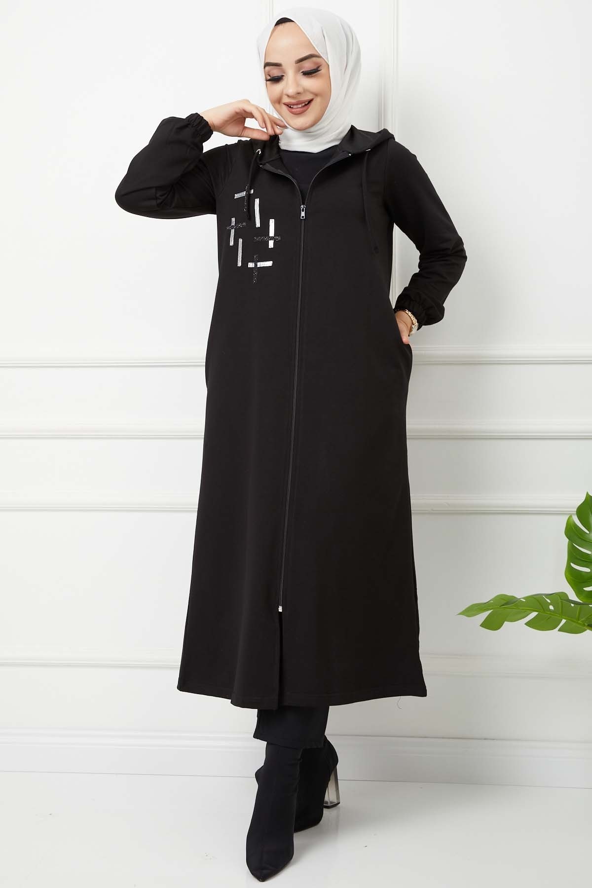 İkiiplik Kap - Siyah