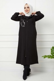 İkiiplik Kap - Siyah