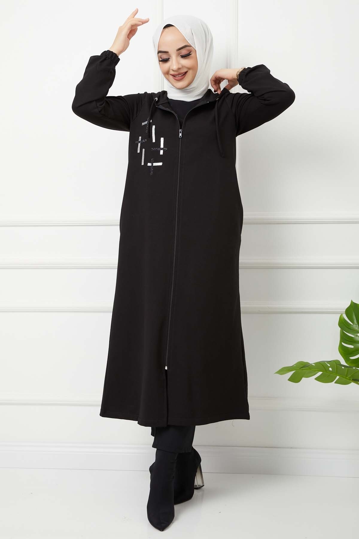 İkiiplik Kap - Siyah