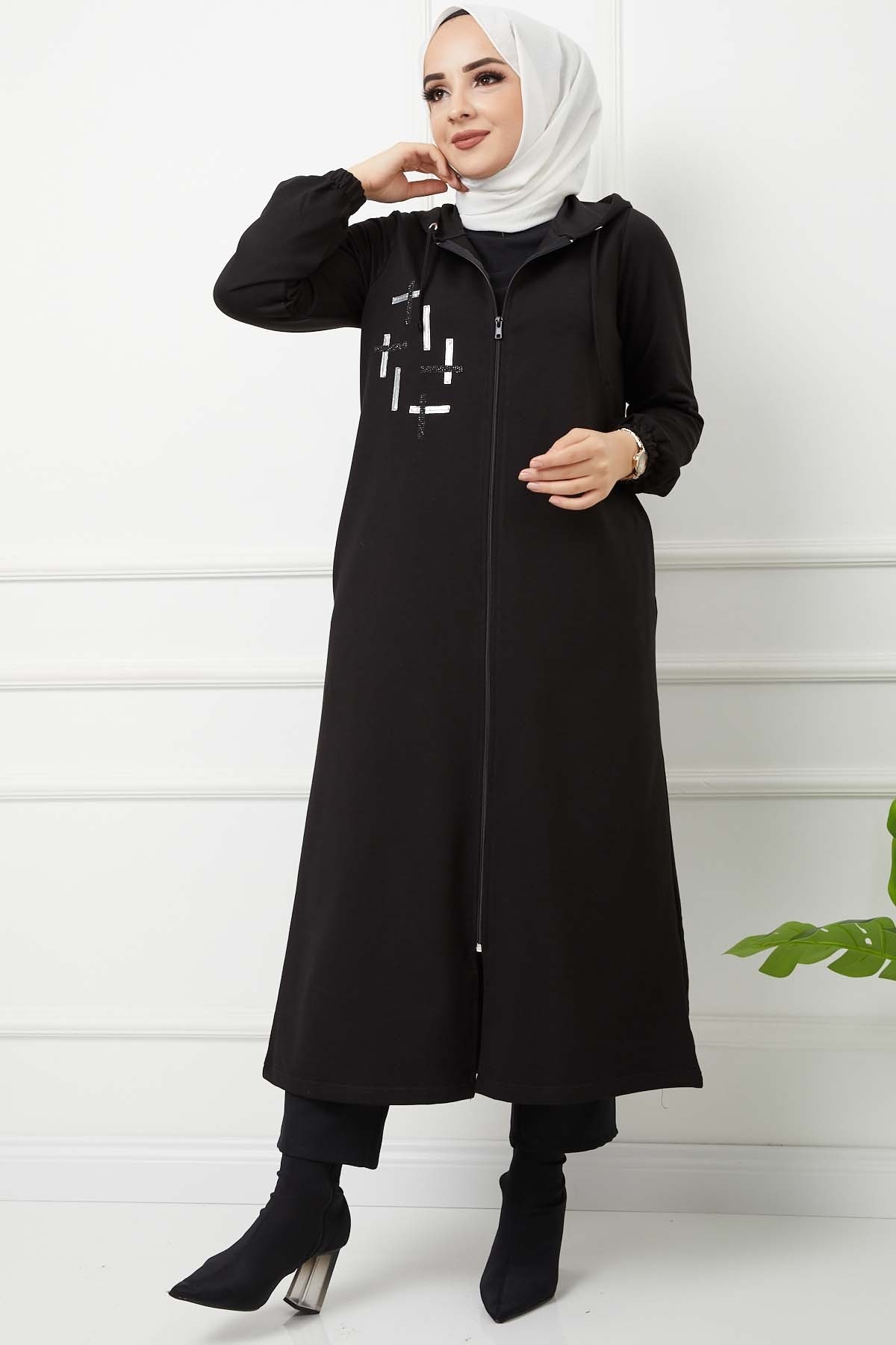 İkiiplik Kap - Siyah